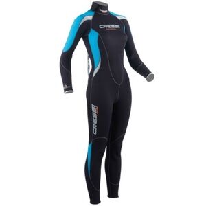 NWT Cressi L Summer 2.5mm Womens Back Zip Full Wetsuit Neoprene Logo Long Sleeve